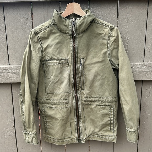 Madewell Fleet Jacket Green Size Medium Chore Coat Barn Coat Utility Jacket Sz M - Picture 6 of 9